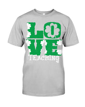 Load image into Gallery viewer, Teaching Love Clover St Patrick's Day Gift Guys Tee