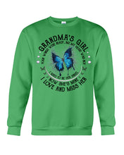 Load image into Gallery viewer, Blue Butterfly Gift For Angel Grandma Your Wings Were Ready Sweatshirt