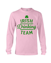 Load image into Gallery viewer, Irsih Drinking Team Green Shamrock St Patrick's Day Unisex Long Sleeve
