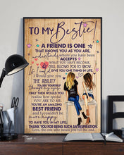 Load image into Gallery viewer, A Friend Is One Gift For Bestie Vertical Poster
