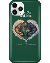 Load image into Gallery viewer, Horses From Our First Kiss Custom Name Gift For Girlfriend Phone case

