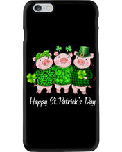 Load image into Gallery viewer, Pig Wear Plaid Shirt And Top Hat St Patrick's Day Gift Phone case
