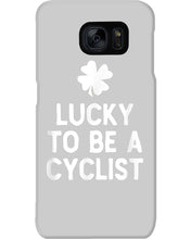 Load image into Gallery viewer, Lucky To Be A Biker Pilot Clover St Patrick's Day Gift Phone case

