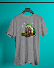 Load image into Gallery viewer, Gnome And Pitbull Coins And Pot Of Gold St Patrick's Day Gift Guys Tee
