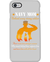Load image into Gallery viewer, Son Gift For Navy Mom Behind Every Strong Soldier Phone case
