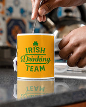 Load image into Gallery viewer, Irsih Drinking Team Green Shamrock St Patrick's Day Mug
