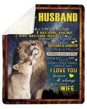 Load image into Gallery viewer, Through Both The Tears And Laughter Gift For Husband Sherpa Blanket
