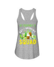 Load image into Gallery viewer, Happy St. Patrick's Day Printed Mug Drinking Squad 2021 Irish Shamrock Ladies Flowy Tank
