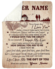 Load image into Gallery viewer, The Gift Of You Custom Name Gift For Wife Sherpa Blanket
