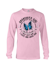 Load image into Gallery viewer, Blue Butterfly Gift For Angel Grandma Your Wings Were Ready Unisex Long Sleeve
