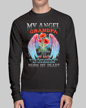 Load image into Gallery viewer, My Angel Grandpa Who Watched Over My Back Unisex Long Sleeve
