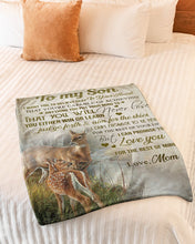 Load image into Gallery viewer, You're Capable Of Achieving Anything Deer Mom Gift For Son Fleece Blanket
