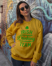 Load image into Gallery viewer, Irsih Drinking Team Green Shamrock St Patrick's Day Sweatshirt
