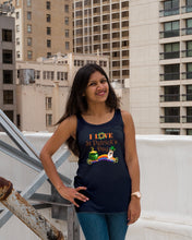 Load image into Gallery viewer, Corgi Sitting On Rainbow I Love St Patrick's Day Gift For Dog Lovers Ladies Flowy Tank
