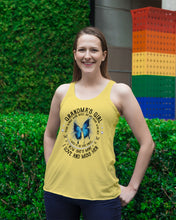 Load image into Gallery viewer, Blue Butterfly Gift For Angel Grandma Your Wings Were Ready Ladies Flowy Tank
