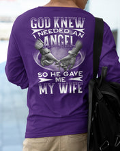 Load image into Gallery viewer, God Knew I Needed An Angel Gift For Husband Unisex Long Sleeve
