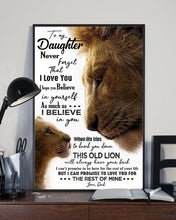 Load image into Gallery viewer, The Rest Of Mine Lion King Dad Gift For Daughter Vertical Poster
