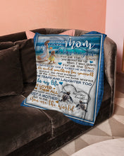 Load image into Gallery viewer, When I Was Down Turtle Daughter Gift For Mom Fleece Blanket
