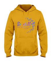 Load image into Gallery viewer, Be Still And Know That I Am God Purple Dragonfly Hoodie
