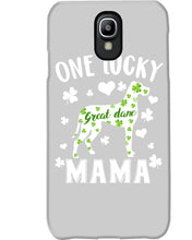 Load image into Gallery viewer, Great Dane Let The Shenanigans Begin Clover St Patrick's Day Gift Phone case
