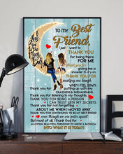 Load image into Gallery viewer, Girls To The Moon Thank You For Not Forgetting Gift For BFF Vertical Poster
