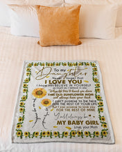Load image into Gallery viewer, Mom Gift For Daughter Never Forget That I Love You Fleece Blanket

