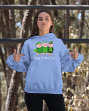 Load image into Gallery viewer, Pig Wear Plaid Shirt And Top Hat St Patrick's Day Gift Hoodie
