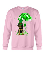 Load image into Gallery viewer, Black And Tan King Charles Spaniel St. Patrick's Day Color Changing Mug Sweatshirt

