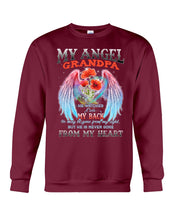 Load image into Gallery viewer, My Angel Grandpa Who Watched Over My Back Sweatshirt
