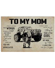 Load image into Gallery viewer, Daughter Gift For Mom Jeep You Are Appreciated Horizontal Poster
