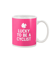 Load image into Gallery viewer, Lucky To Be A Biker Pilot Clover St Patrick's Day Gift Mug
