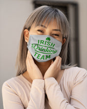 Load image into Gallery viewer, Irsih Drinking Team Green Shamrock St Patrick's Day Cloth Face Mask

