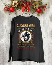 Load image into Gallery viewer, Birthday Gift For August Girl The Soul Of A Witch Unisex Long Sleeve
