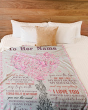 Load image into Gallery viewer, You Are The Most Heart Tree Custom Name Gift For Girlfriend Fleece Blanket
