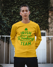 Load image into Gallery viewer, Irsih Drinking Team Green Shamrock St Patrick's Day Sweatshirt
