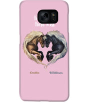 Load image into Gallery viewer, Horses From Our First Kiss Custom Name Gift For Girlfriend Phone case
