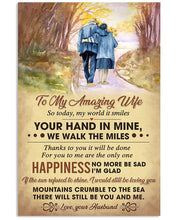 Load image into Gallery viewer, Autumn Season Gift For Wife Mountains Crumble To The Sea Vertical Poster
