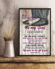Load image into Gallery viewer, How Special You Are To Me Shoes Daughter Gift For Dad Vertical Poster
