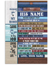 Load image into Gallery viewer, The Gift Of You Custom Name Gift For Husband Vertical Poster
