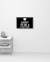 Load image into Gallery viewer, Lucky To Be A Biker Pilot Clover St Patrick's Day Gift Horizontal Poster
