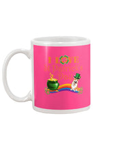 Load image into Gallery viewer, Corgi Sitting On Rainbow I Love St Patrick's Day Gift For Dog Lovers Mug
