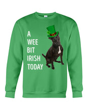 Load image into Gallery viewer, Patterdale Terrier Irish Today St. Patrick's Day Printed Mug Sweatshirt
