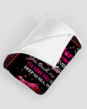 Load image into Gallery viewer, Love You Till I Die Rose Custom Name Gift For Wife Fleece Blanket
