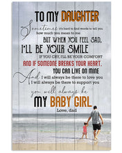 Load image into Gallery viewer, When You Feel Sad Beach Dad Gift For Daughter Vertical Poster
