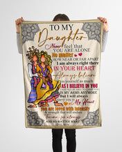 Load image into Gallery viewer, Hippie Gift For Daughter Never Feel That You Are Alone Fleece Blanket
