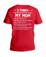 Load image into Gallery viewer, Five Things You Should Know About Mom Guys V-Neck
