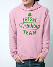 Load image into Gallery viewer, Irsih Drinking Team Green Shamrock St Patrick's Day Hoodie
