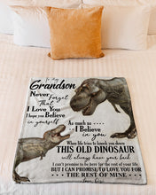 Load image into Gallery viewer, Gigi Gift For Grandson T Rex The Rest Of Mine Fleece Blanket
