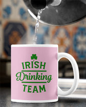 Load image into Gallery viewer, Irsih Drinking Team Green Shamrock St Patrick's Day Mug
