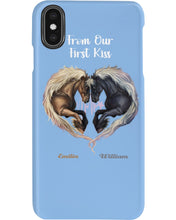 Load image into Gallery viewer, Horses From Our First Kiss Custom Name Gift For Girlfriend Phone case
